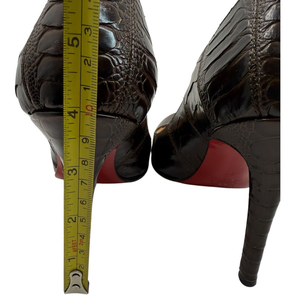 Christian Louboutin Simple Pump Ostrich Leg Leather Size 37 - Picture 10 of 15